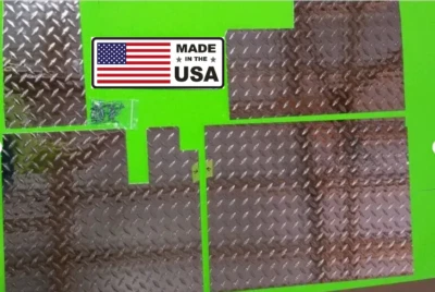 PBR PRODUCTS Yamaha G8 G14 G16 G19 G21 G22 Diamond Plate Floor Cover Kit 4 piece kit Made USA