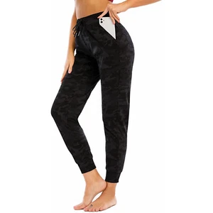 Jogger Pants Lightweight Drawstring Running Workout Sweats with Pockets Camo S - Picture 1 of 7