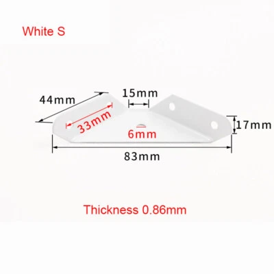 Triangle Bracket Furniture Thickened Universal Connector Corner Fastener S/L - Image 1 of 4