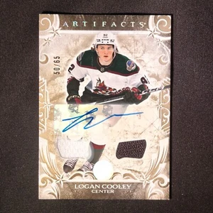 2024-25 Artifacts Logan Cooley Gold Auto Materials /65 - Picture 1 of 3