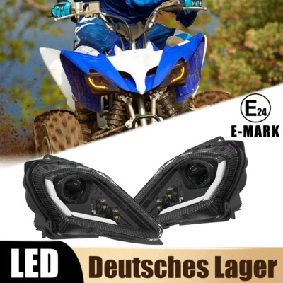 E24 LED Scheinwerfer Blinker Für Yamaha ATV Raptor 700 250 350 YFZ 450 450R 450X - Bild 1 von 4