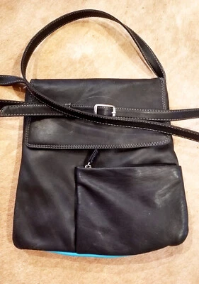 Bandolera Mywalit de cuero flexible Foto 1 de 4