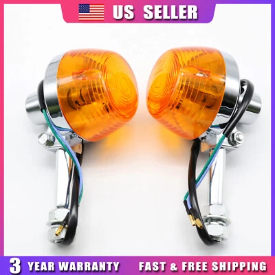 2PCS Rear Turn Signal - Single Filament FIT Honda CB175/200/350/450/500/750 USA - Image 1 of 4