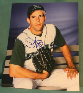 FOTO DE BÉISBOL FIRMADA POR SWITZER, JON 2003, 2005-2007 TAMPA BAY RAYS - Imagen 1 de 1