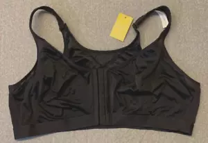DELIMIRA Front Closure Posture Bra Women's 48C Black Wireless Full Coverage Firm - Picture 1 of 17