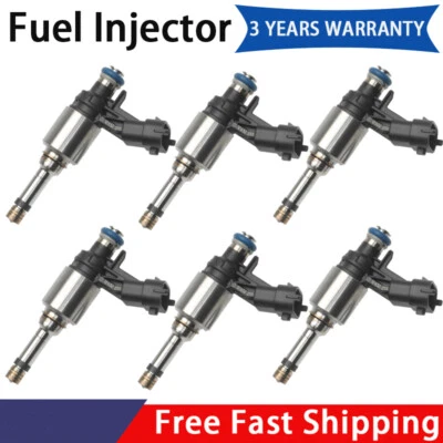 Inyector de combustible 6 piezas FJ994 para GMC Acadia Buick Enclave 2009-2011 3,6 L V6 12669384 Foto 1 de 4