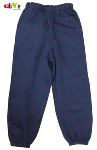 NEW FOR KID'S YOUTH PLAIN FLEECE JOGGER CASUAL SWEATPANTS HOUSE 80% COTTON PANTS - Picture 1 of 11