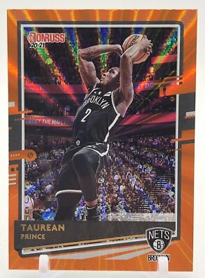 TAUREAN PRINCE - 2020-21 Donruss Orange Laser Foil #121 Brooklyn Nets NBA - Image 1 of 2