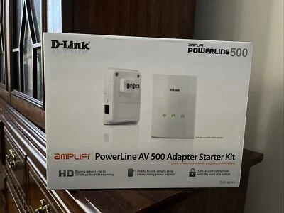 D-Link PowerLine Adapter AV500 Gigabit Mini Starter Kit (DHP-501AV) - Image 1 of 4