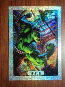 1994 MARVEL MASTERPIECES - SILVER HOLOFOIL CARD - ( 4 OF 10 ) HULK - Picture 1 of 2