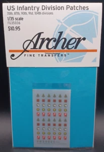 Archer | No. FG35036 | 1:35 US Infantry Division Patches Transfers - Picture 1 of 1