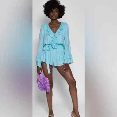 VESTIDO DE SOL JASPE BRILLO MONO NUEVO CON ETIQUETAS TALLA M/L Color Saint Barth Piscina Foto 1 de 4