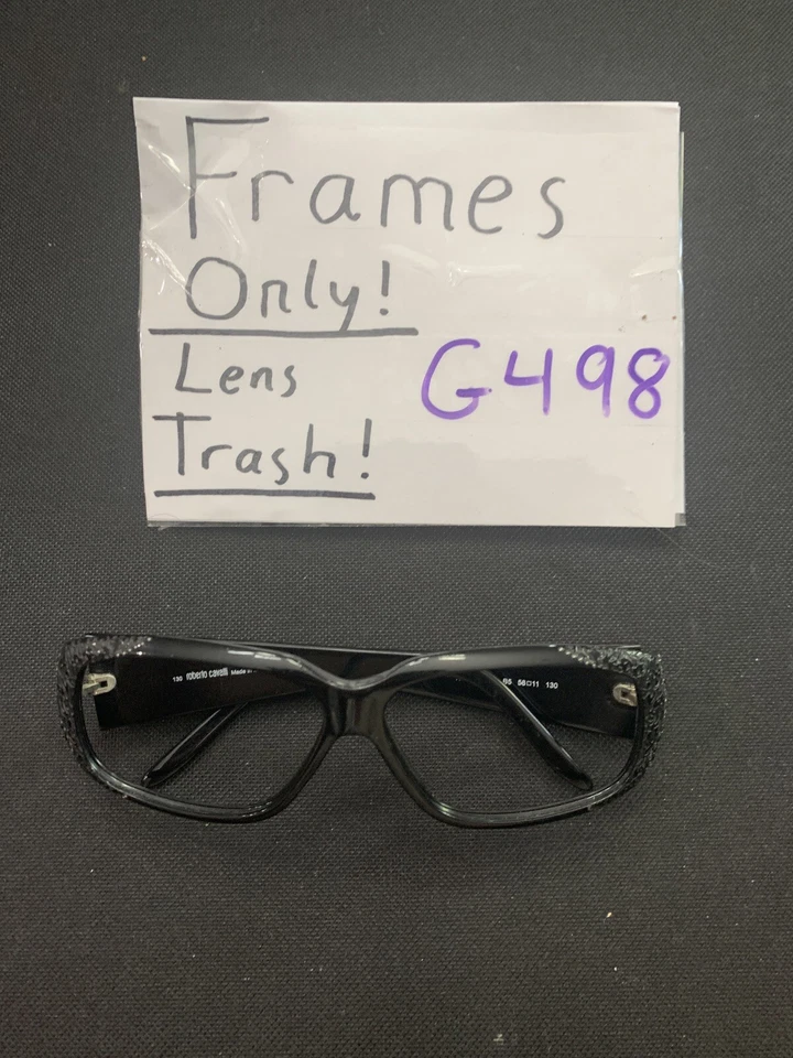 Original Roberto Cavalli Sunglasses Nemea 171S Color B5 Black Rhinestone G498 - Image 1 of 4