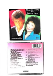 Conway Twitty And Loretta Lynn – 20 Greatest Hits CD - Picture 1 of 1