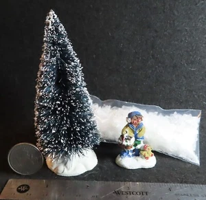 Christmas Mix Yard Decor Tree Gingerbread Figure Statue Snow 1:12 Mini 6994 - Picture 1 of 2