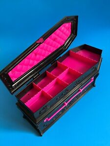 Monster High Dead Tired Draculaura Doll Jewelry Box Bed Coffin (2010) *Free Ship