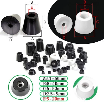 Möbelgleiter/Polsterfüße/Erhöhung/Möbelfüße Gummifüße Kunststoff Weiß Schwarz - Bild 1 von 4