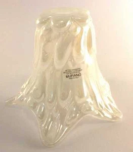 Vetro di murano ricambio per lampadario applique lampada STELLA BALL BIANCO - Imagen 1 de 1