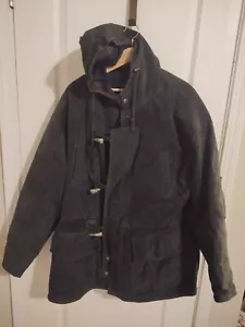 Vintage Wilsons Adventure Bound Leather Coat Mens XL Suede Jacket Hood - Picture 1 of 6