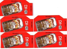 Mug Root Beer Labels 5 Small 12 oz Can Soda Vending Calories Flavor Label Strips