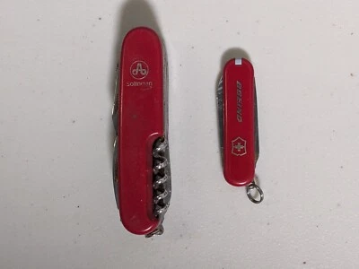 Navaja de Bolsillo Roja Solingen Alemania De Colección y Ejército Suizo Edición BOEING Foto 1 de 4