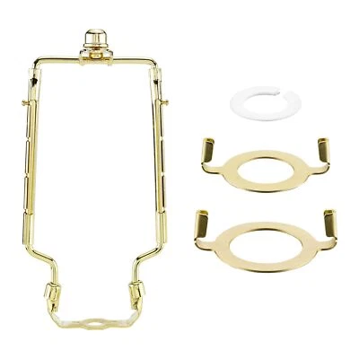 ACBUNGJI Lamp Shade Harp Holder for Floor and Table Lamps Support Bracket E26 E27 E14 ...