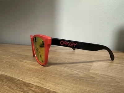 OAKLEY FROGSKINS HERITAGE LIMITED EDITION RED FIRE IRIDIUM SUNGLASSES OO9013-34 - Image 1 of 4