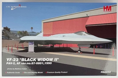 Hobby Master HA2850 YF-23 'Gray Ghost' Escala 1/72 Diecast Modelo Caja Abierta Devolución Foto 1 de 4