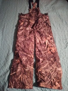 Cabela's Drop Plus Insulated Camouflage Bibs Advantage Max 4 HD Men's Large - Picture 1 of 5