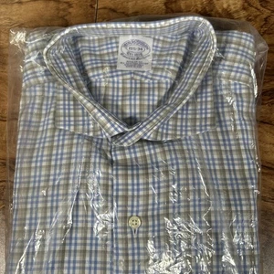 Brooks Brothers Calce Regular Para Hombre 15.5-34 Algodón Egipcio Abotonado Hecho en EE. UU. - Imagen 1 de 4