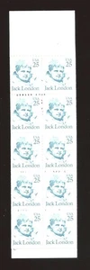 Estampillas de Estados Unidos - Panel de folletos de 10 - Sc# 2182a - Jack London - MNH - Imagen 1 de 1