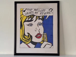 Original Contemporary Art, Melody, After Roy Lichenstein, Framed H66xW55cm - Picture 1 of 8