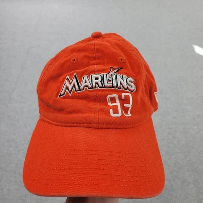 Gorra de béisbol Miami Marlins X rosa New Era para mujer talla única naranja #93 Foto 1 de 4