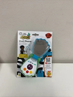 Luces de teléfono Baby Einstein Ocean Explorers Shell, juguete musical 3 idiomas G45 Foto 1 de 2