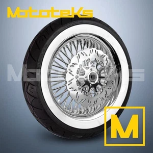 RADIOS GRUESOS 16" 16X3,5 52 ACERO INOXIDABLE LABIO LISO PARA LLANTA TRASERA HARLEY TOURING - Imagen 1 de 5