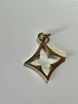 LOUIS VUITTON Colgante Latón y Oro Dije / Cremallera Tirar Motivo Flor Doble Cara LV Foto 1 de 2