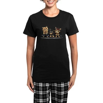 Pijama oscuro para mujer CafePress Yorkie Lover (543639237) Foto 1 de 4