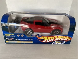 New 2007 Mattel Hot Wheels Red Corvette RC Digital Radio Control Car Scale 1:14 - Picture 1 of 9