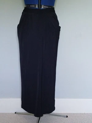 Farhi by Nicole Farhi Black Drape Style Maxi Skirt Size 12 - Image 1 of 4
