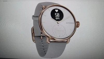 SW-0321 Withings ScanWatch Hybrid Smartwatch ‎38 mm OLED Rose Gold White B-WARE - Bild 1 von 3