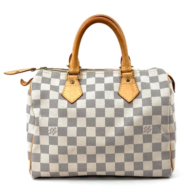 LOUIS VUITTON Damier Azur Speedy 25 Hand Bag made in France LV Auth 0265 - Image 1 of 4