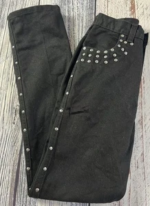 Rockies Jeanswear Women’s Jeans 25 / 1 Studded Black *Read Desc - Picture 1 of 13