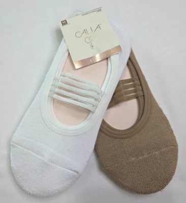 Calia Studio 锻炼衬里袜 2 件装固定握把缓冲脚 M 码 — 第 1/4 张图片