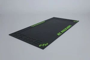 Alfombrilla RC Raceworx Worx Pit en negro y verde - 18x36 - Imagen 1 de 6