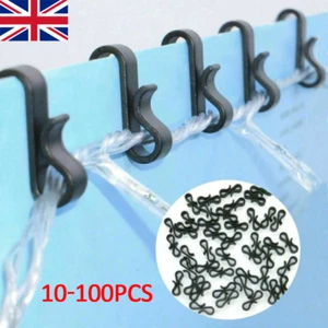 10-100X Gutter Hanging Hooks "S-Clips Set for Christmas String Lights Outdoor UK - Picture 1 of 19
