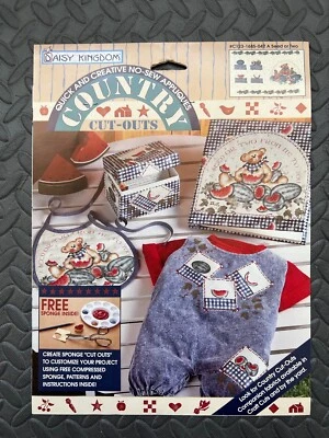 Vintage Daisy Kingdom A Seed or Two Fabric Panel Country Cut Outs New - Image 1 of 4