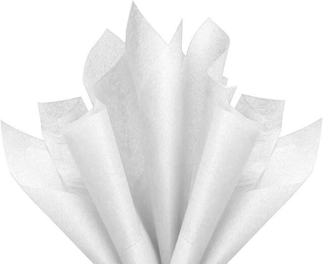 White Premium Tissue Paper, 15x20, Carton of 5, Bulk 960 Sheet Packs