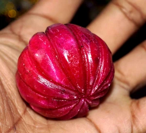 Pietra preziosa sfusa grezza rubino rosso birmano miniera di terra naturale certificata GIE 372,65 ct - Foto 1 di 12