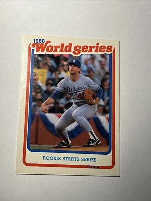 1989 Fleer 1988 World Series Tim Belcher Rookie Starts Series - Image 1 of 2