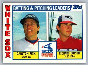1984 Topps White Sox Leaders/Checklist Baseball Card #216 NM-MINT - Picture 1 of 2